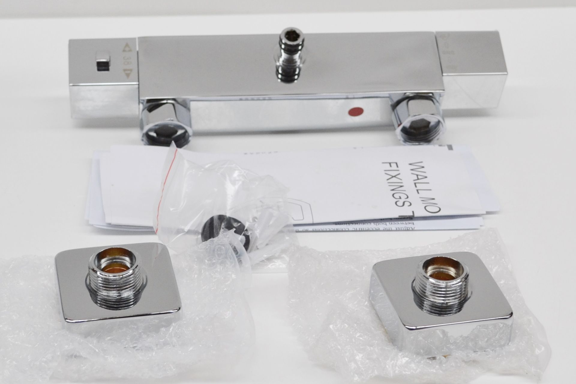1 x TETRA Square Head Thermostatic Shower Riser Kit - CILISS7 - Ref: MBI005 - CL190 - Unused Boxed - Image 9 of 10