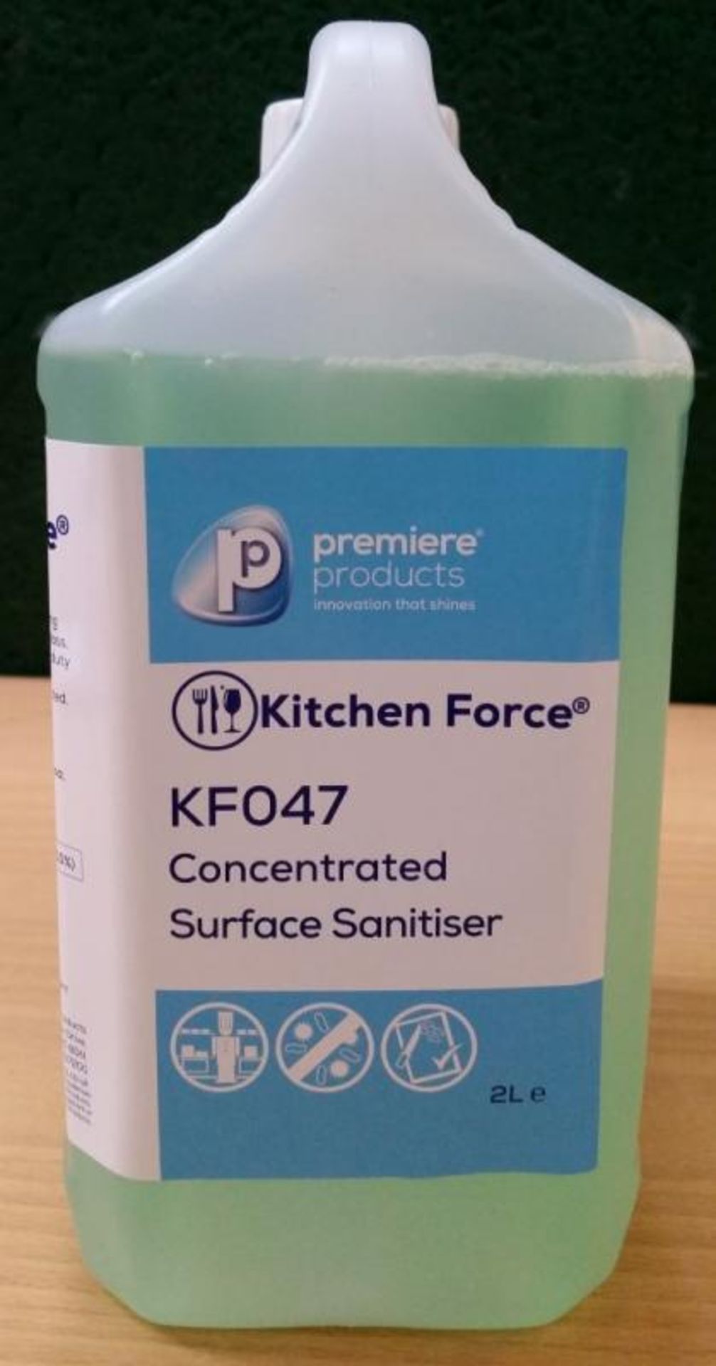 20 x Premiere Kitchen Force 2 Litre Concentrated Surface Sanitiser - Suitable For Foaming Dispnesers - Image 2 of 4