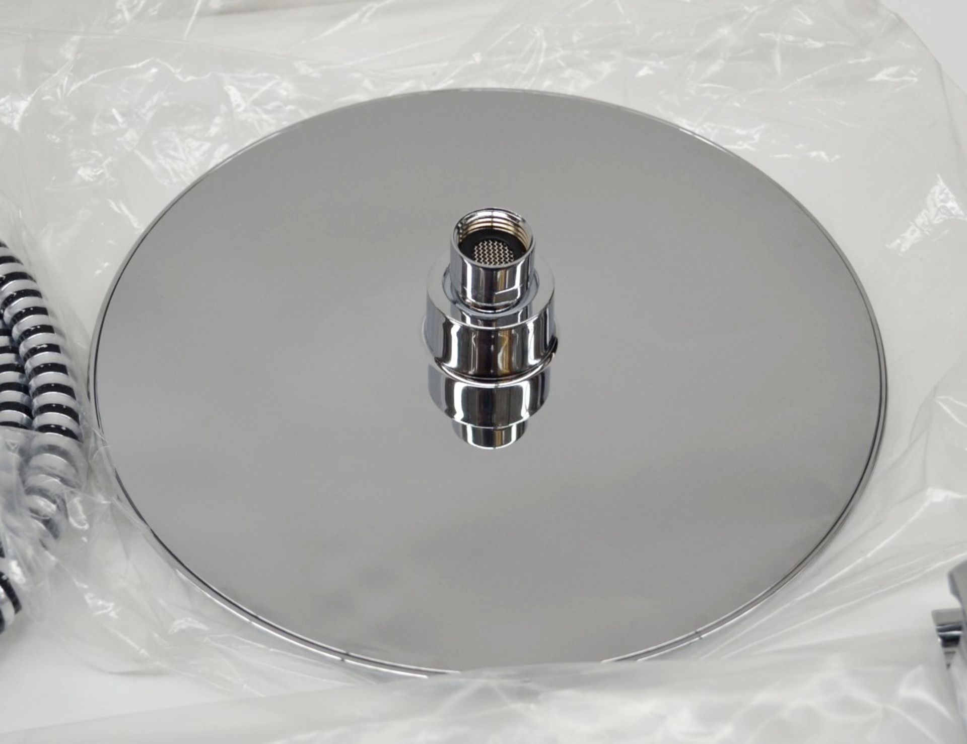 1 x OVAL Round Shower Riser System With Taps - Ref: MBI020 - CL190 - Unused Boxed Stock - - Image 10 of 11