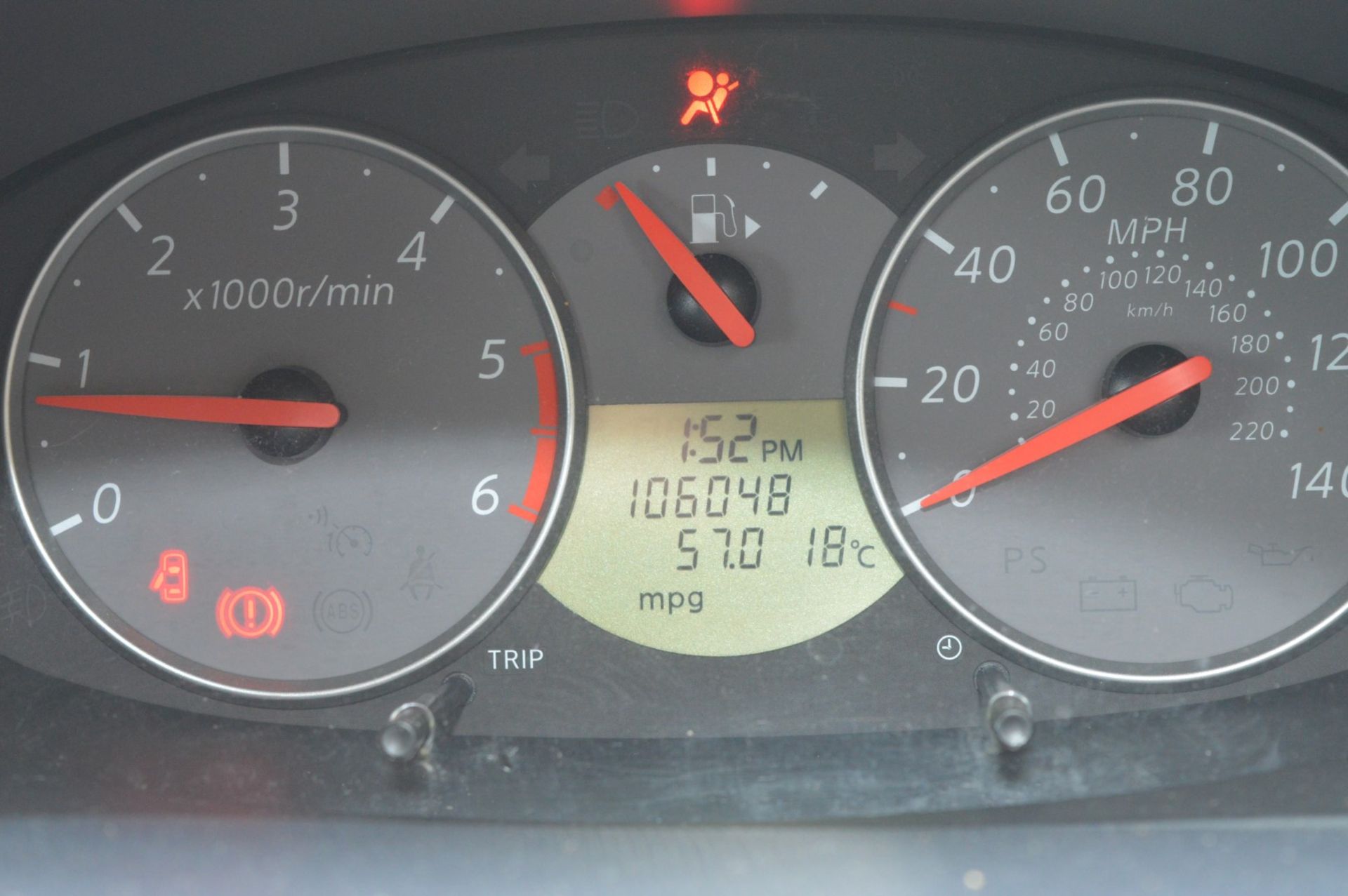 1 x Nissan Micra N-Tec DCI 5 Door Hatchback - 2010 - 106,000 Miles - MOT September 2017 - Sat Nav - Image 24 of 41