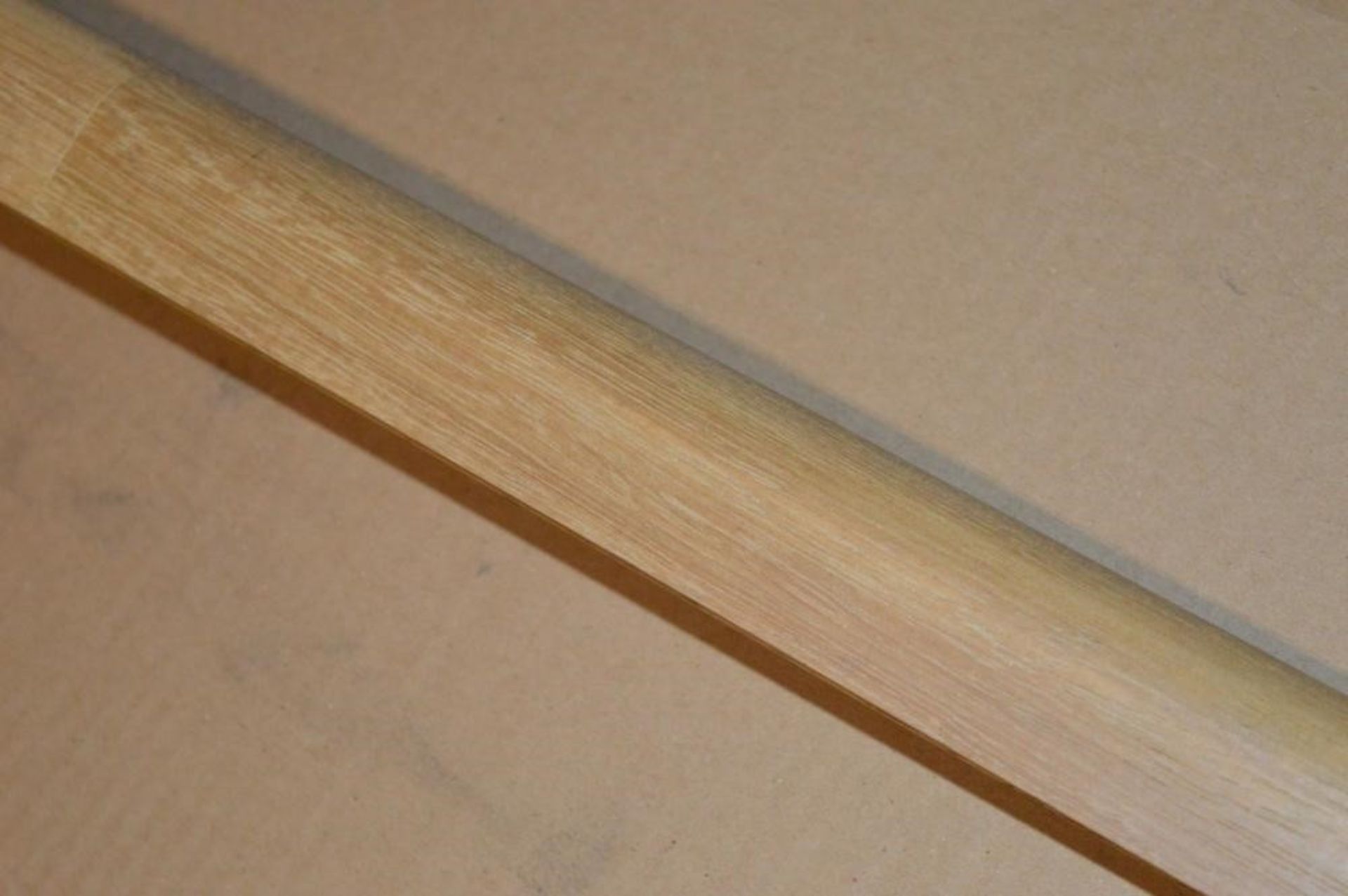 10 x Solid Wood Kitchen Worktop Upstands - BROWN ASH - Size: 3000 x 40 x 18mm (each) - Untreated -