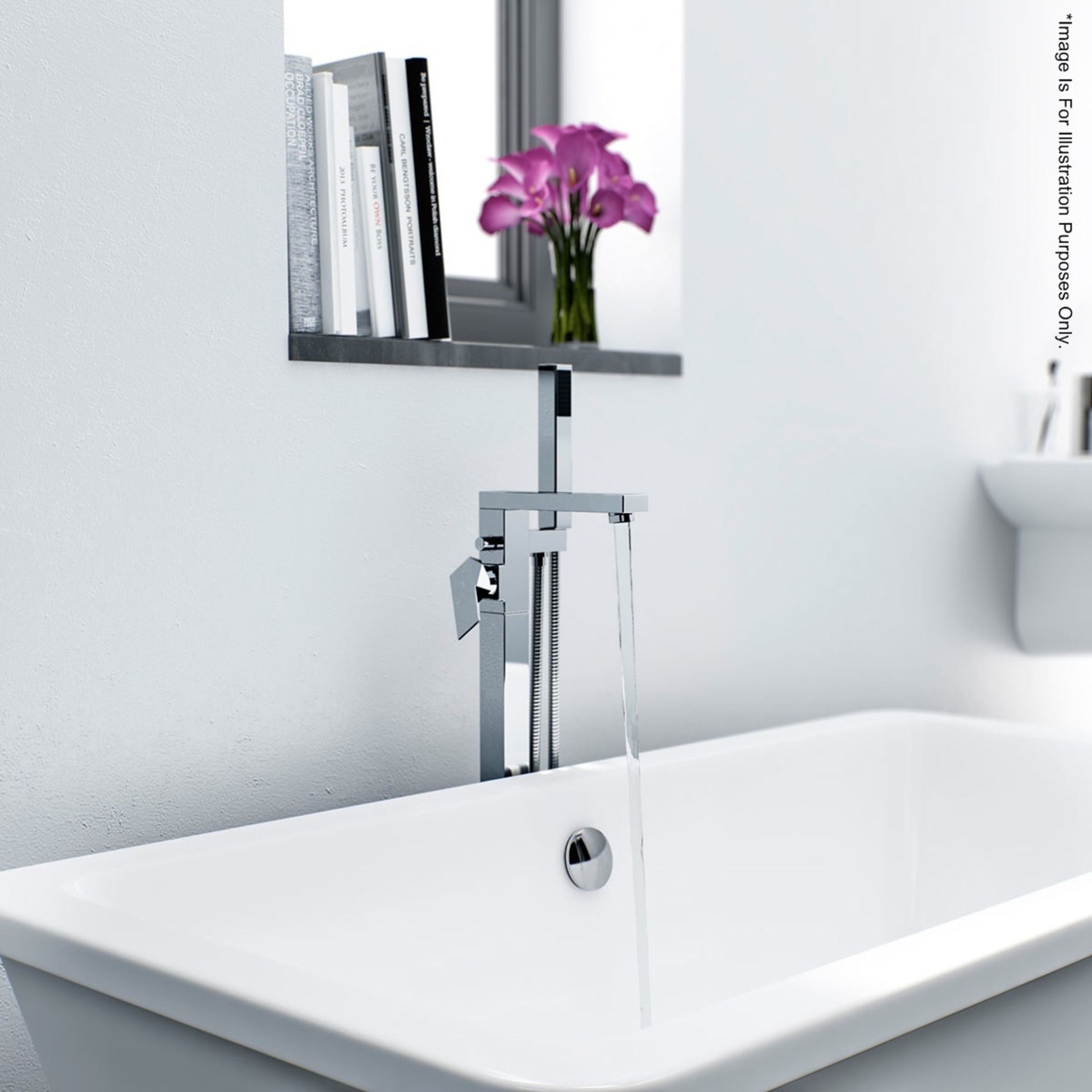 1 x Richmond Freestanding Bath Filler Tap In Chrome - Ref: MBI002 - CL190 - Unused Boxed Stock -