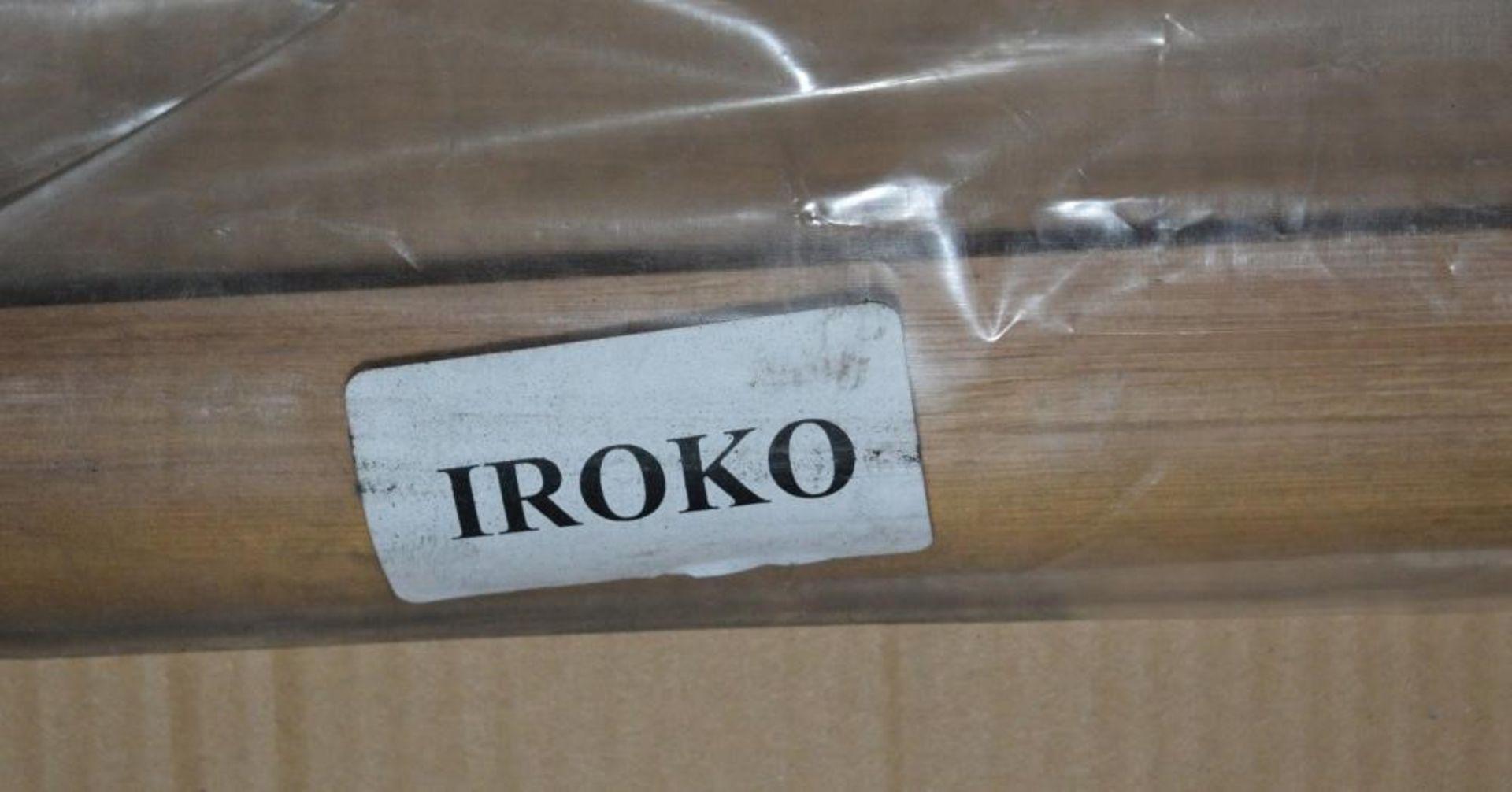 7 x Solid Wood Kitchen Worktop Upstands - IROKO - Size: 3000 x 40 x 18mm - Untreated - Brand New - Image 2 of 6