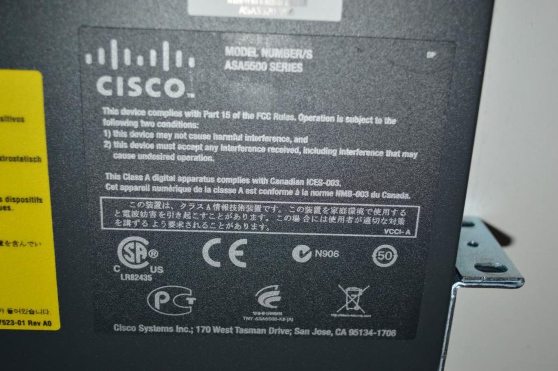 1 x Cisco ASA 5520 Adaptive Security Appliance - CL240 - Ref IT017 - Location: Altrincham WA14<B - Image 3 of 5