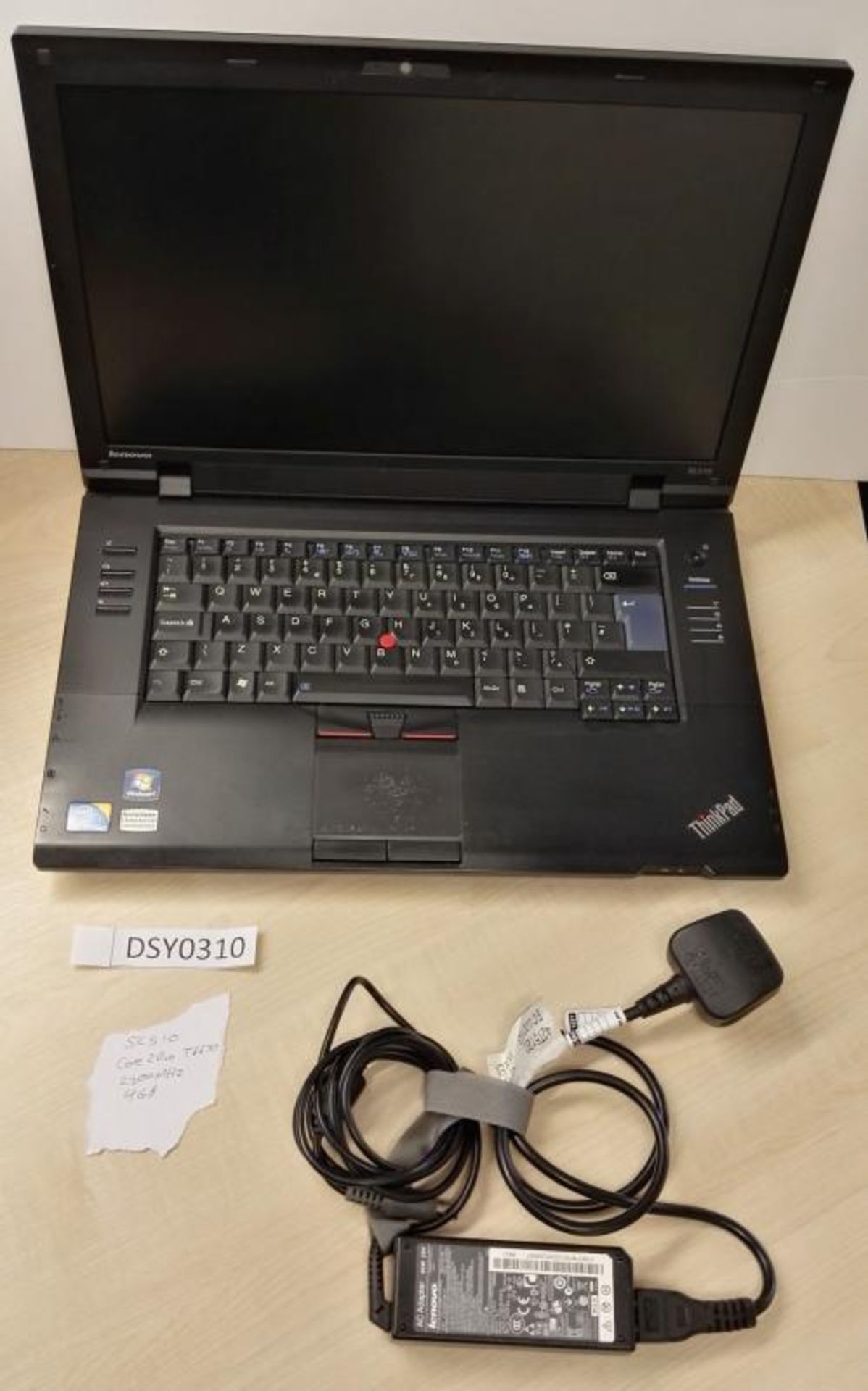 1 x Lenovo Thinkpad SL510 Laptop Computer - Features a 15.6 Inch Screen, Intel Core 2 Duo T6670 2.2g