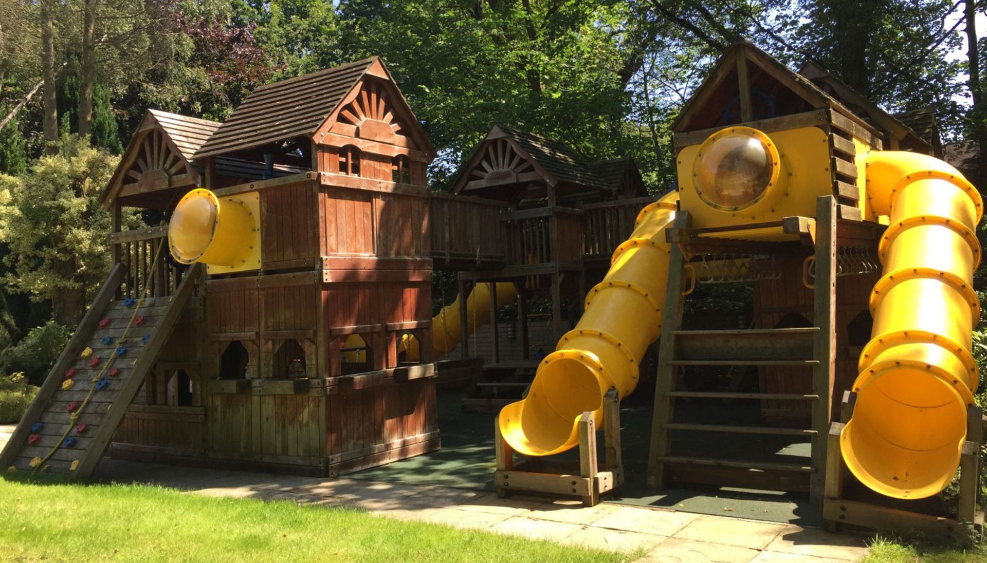 1 x Huge Bespoke Rainbow Climbing Frame/Playhouse - 12m x 10m  - CL211 - Location: Altrincham WA14 -