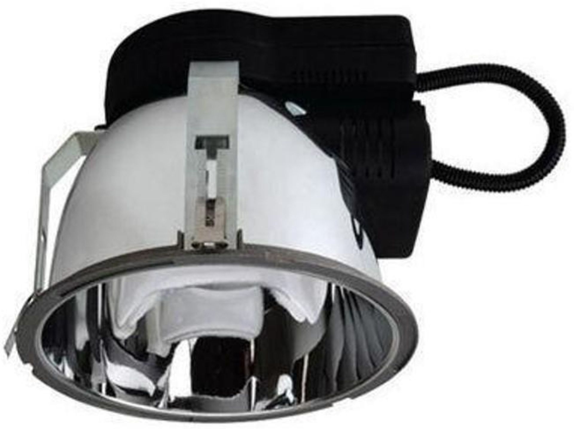 10 x JCC Lighting JC5143 Large Coral Range Commercial Recessed Downlight - Colour: Silver - Low Ener