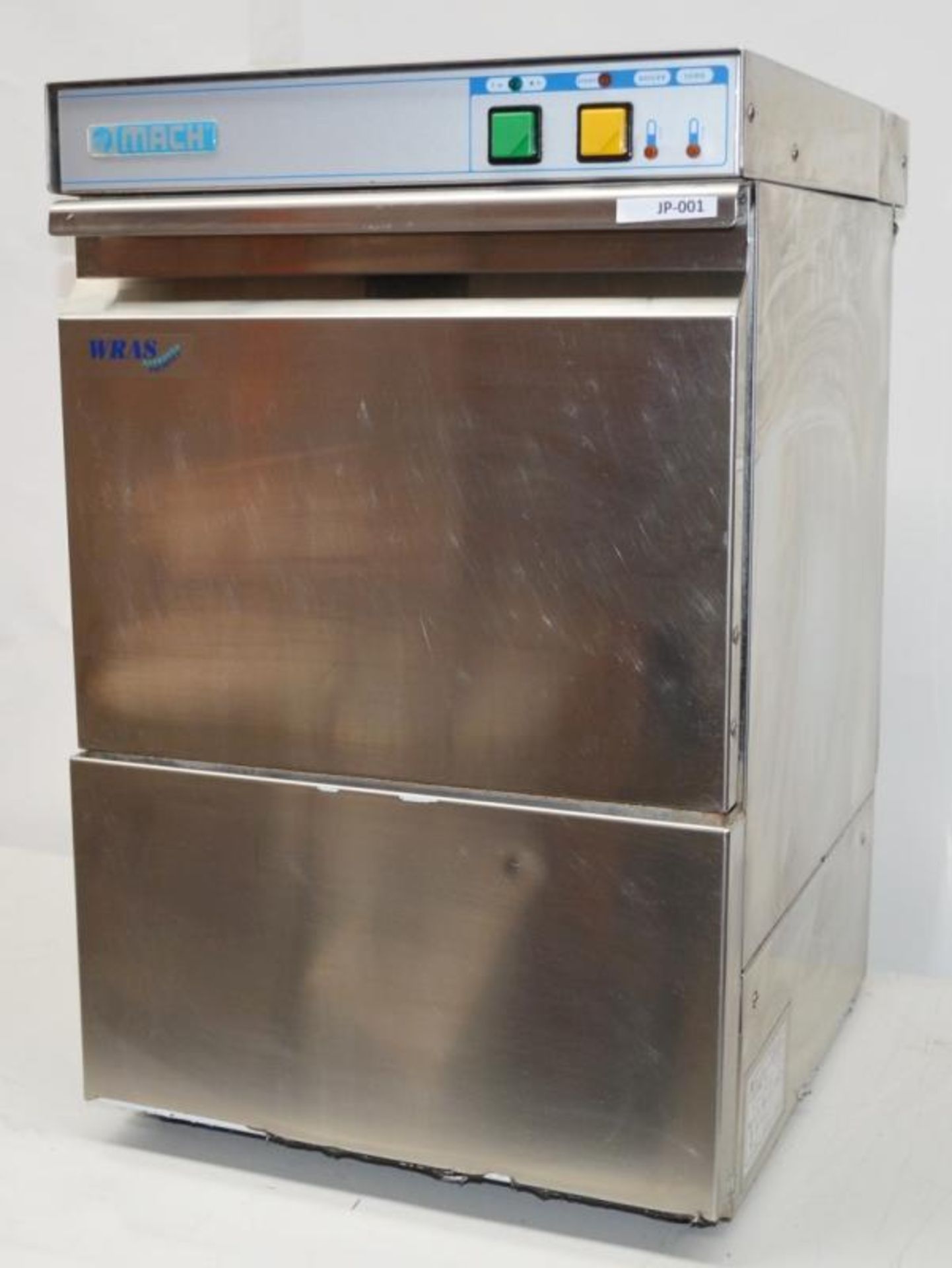 1 x MACH Commercial Glasswasher - Compact Size H65 x W41 x D49.5 cms - Stainless Steel Finish - 240v