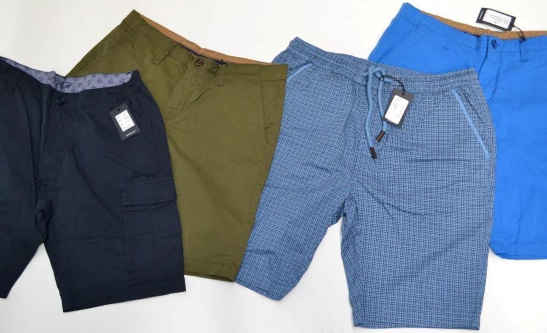 4 x Assorted Pairs Of PRE END Branded Mens Cotton Shorts - New Stock With Tags - Recent Retail Closu - Image 2 of 3