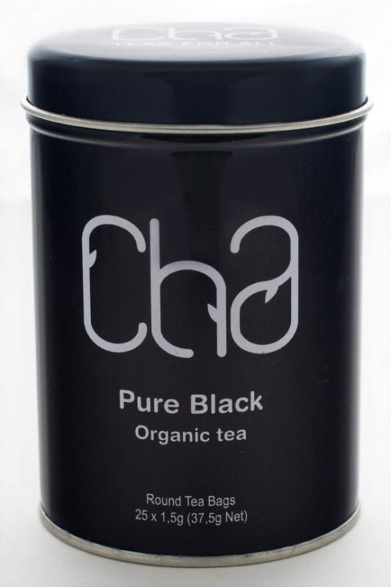 Resale Pallet - 1,200 x Tins of CHA Organic Tea - PURE BLACK - 100% Natural and Organic - Includes 1