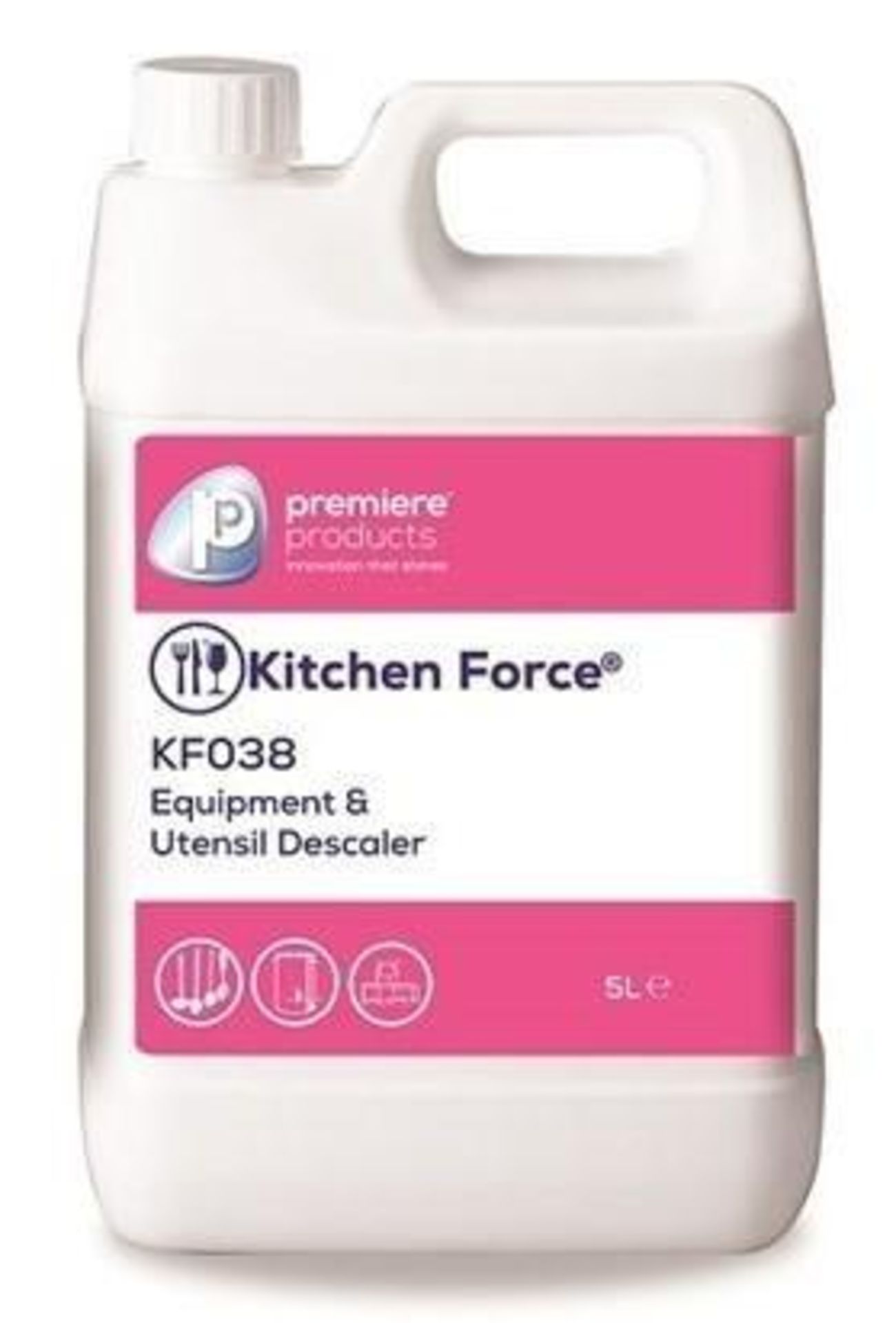 2 x Kitchen Force 5 Litre Equipment & Utensil Descaler - Premiere Products - For Descaling Kitchen E