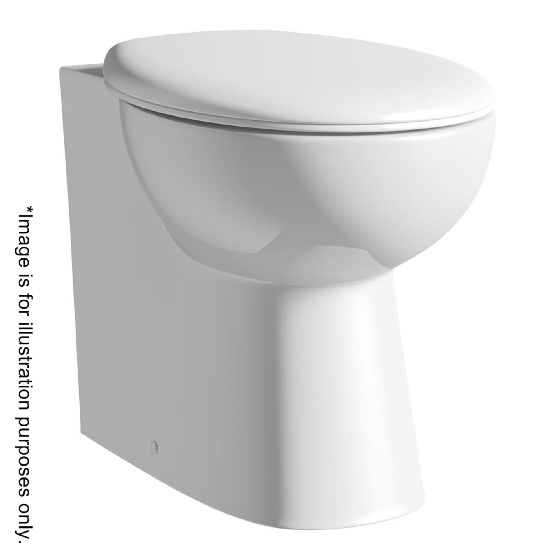 1 x CLARITY Back To Wall Toilet - Ref: GMJ027 - Unused Stock - CL190 - Location: Bolton BL1 *Seat is - Image 2 of 2