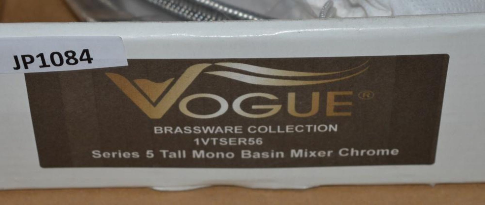 1 x Series 5 Tall Basin Mixer Tap - Vogue Bathrooms Platinum Brassware Collection - Contemporary Des - Image 4 of 8