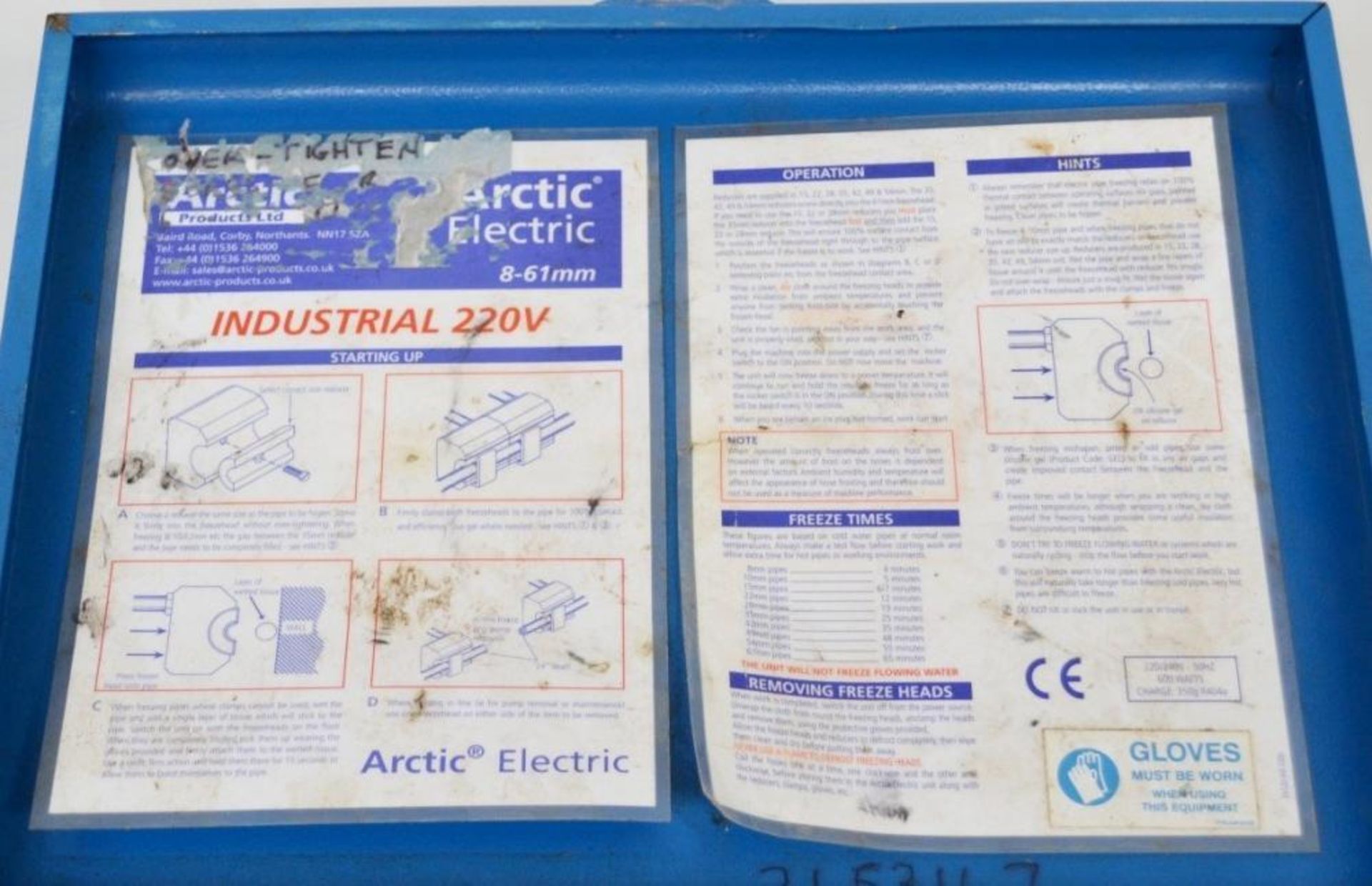 1 x Freeze Master Arctic Freeze Electric Pipe Freezer - UK Mains 220/240 volt - Used In - Image 4 of 12