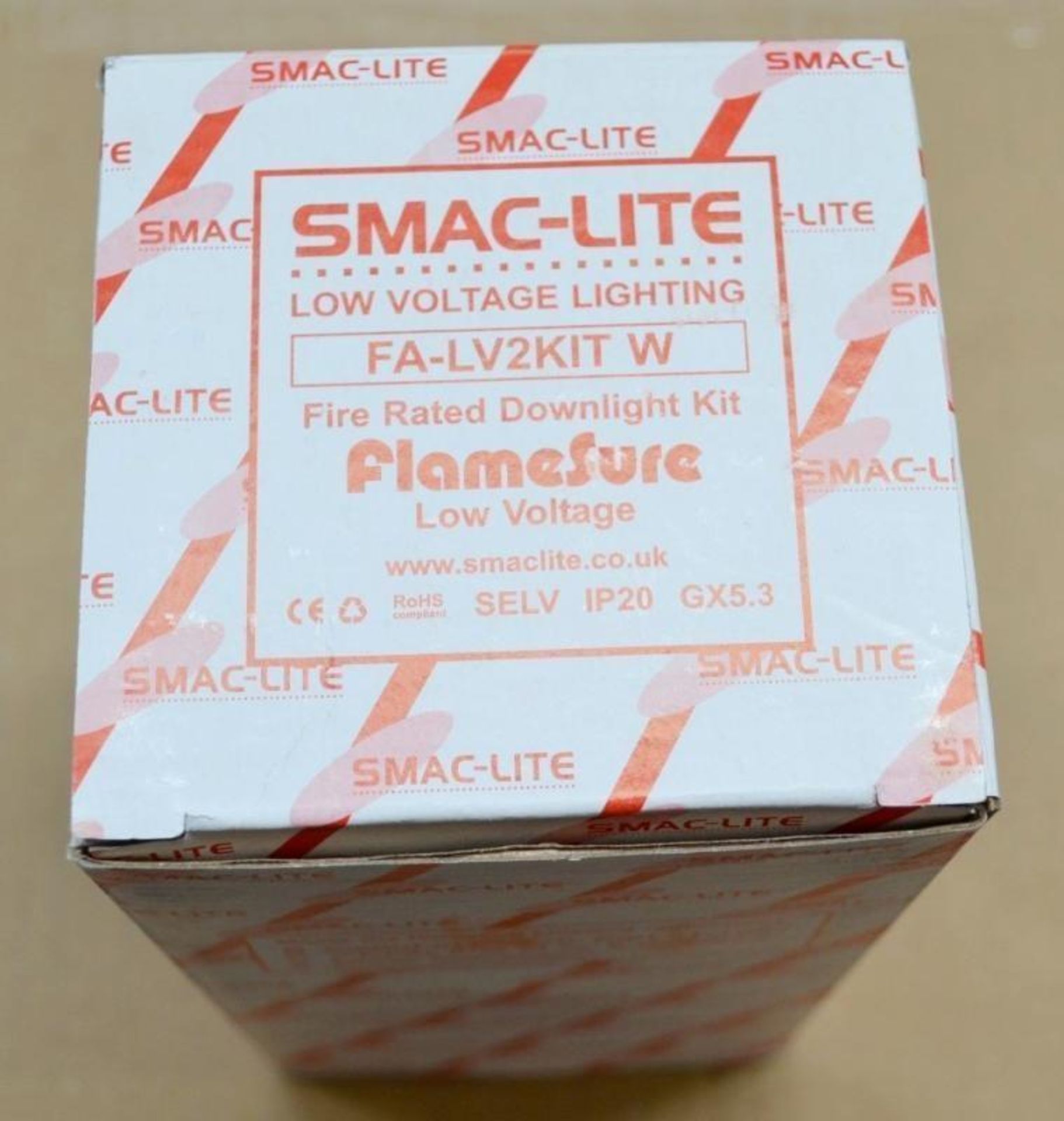 10 x Smac-lite FLAMESURE Low Voltage Fire Rated Downlight Kits - Model: FA-LV2KIT - IP20 - Includes - Image 7 of 9