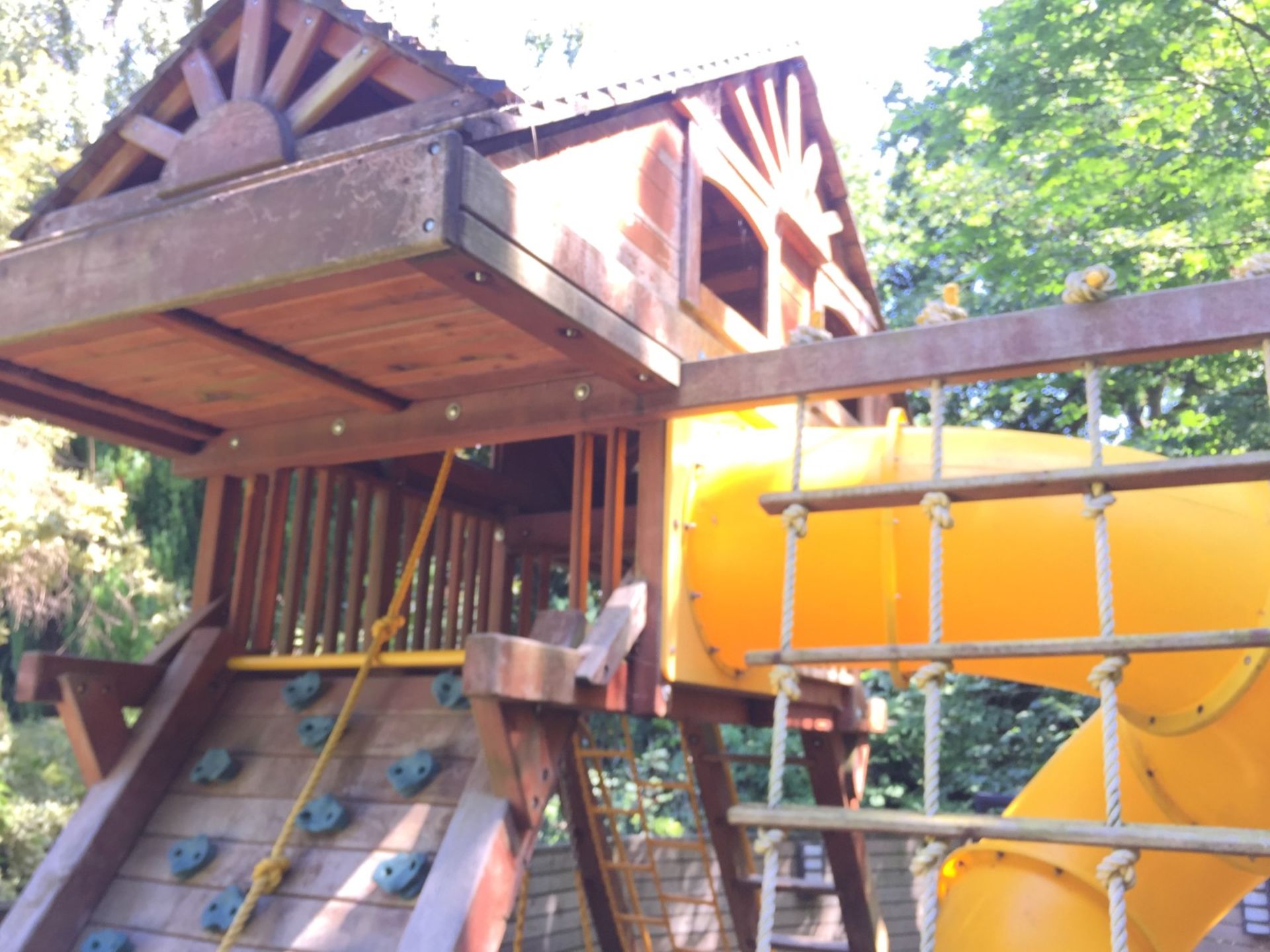 1 x Huge Bespoke Rainbow Climbing Frame/Playhouse - 12m x 10m  - CL211 - Location: Altrincham WA14 - - Image 30 of 35