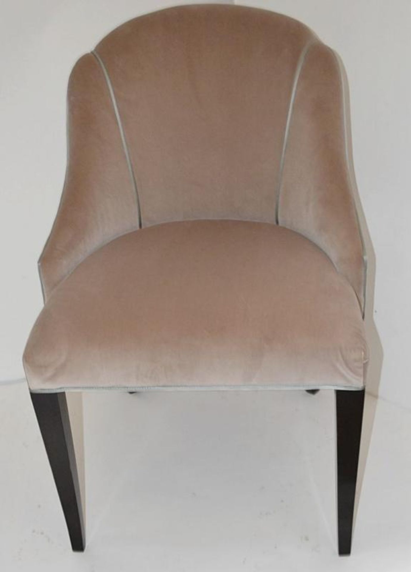 1 x REED &amp; RACKSTRAW "Cloud" Velvet Upholstered Handcrafted Chair - Dimensions: H87 x W58 x D50c - Image 10 of 12