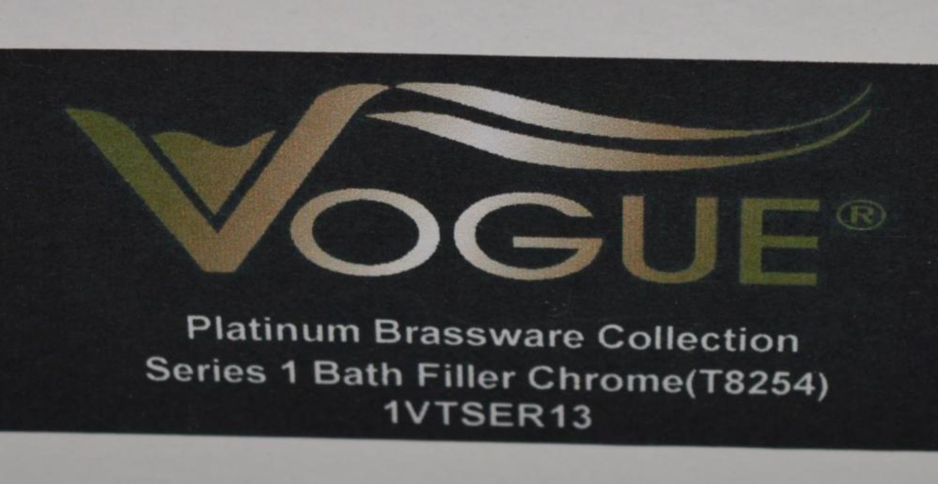 1 x Series 1 Bath Filler Tap - Vogue Bathrooms Platinum Brassware Collection - Contemporary Design - - Image 2 of 4