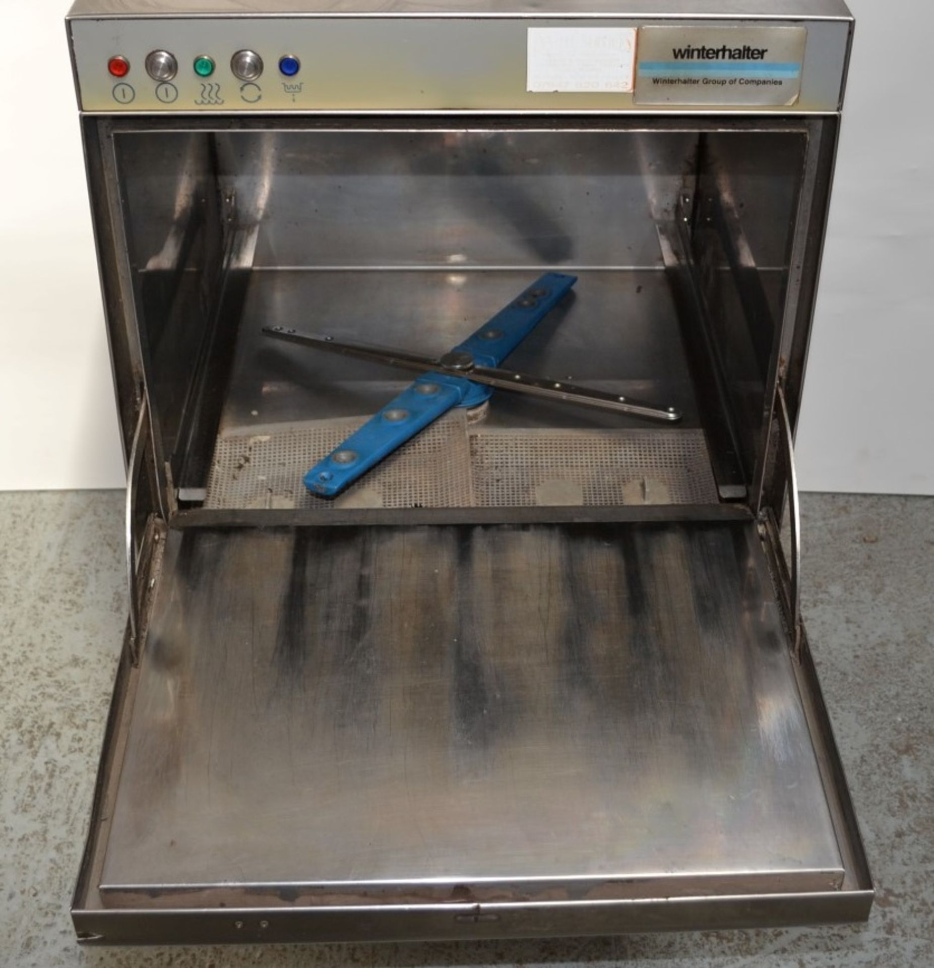 1 x Winterhalter E308-v1 Counter Height Stainless Steel Glass Washer / Dishwasher - Dimensions: D60 - Image 2 of 6