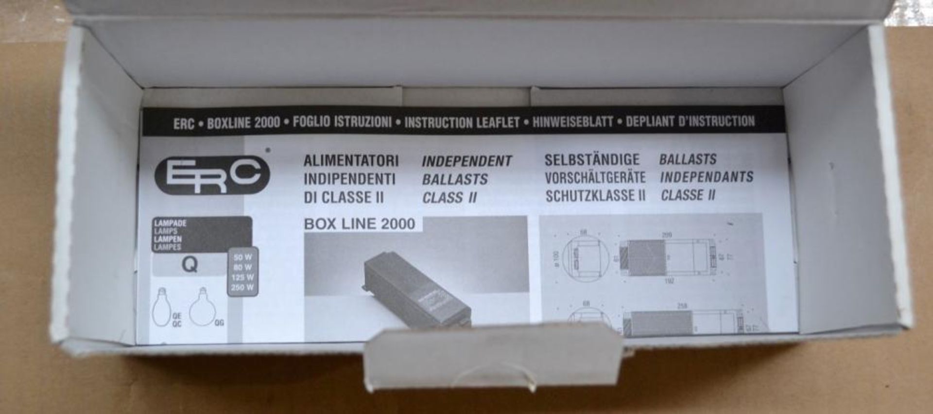 10 x JCC Lighting JC16002 Remote Gearboxes - Box Line 2000 - 240V-250V/ 50HZ HQI - New/Unused Stock - Image 5 of 5