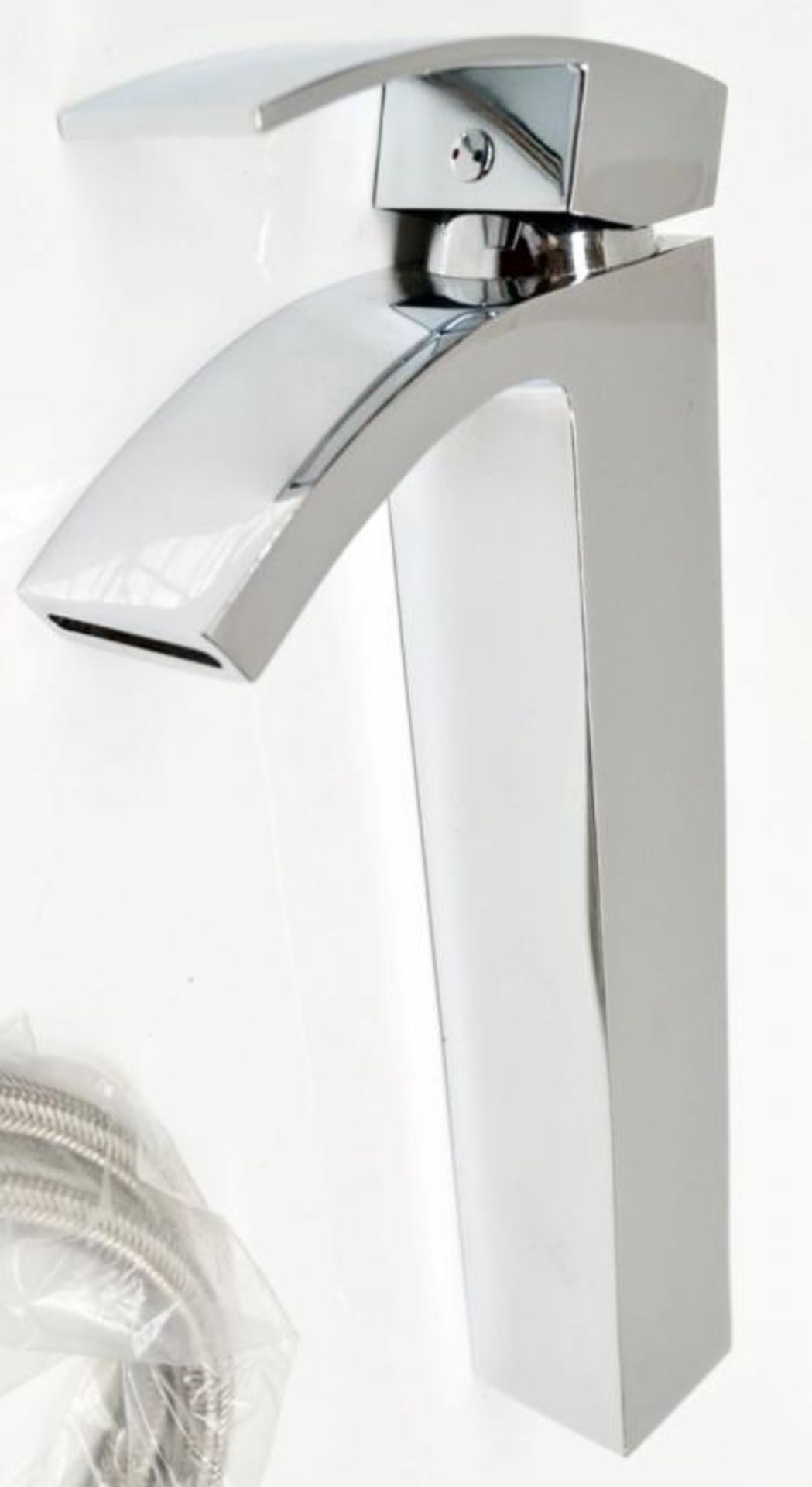 1 x CENTURY Basin Mixer Tap - Made From Solid Brass And Dipped In Chrome For A Seamless Finish - Ref