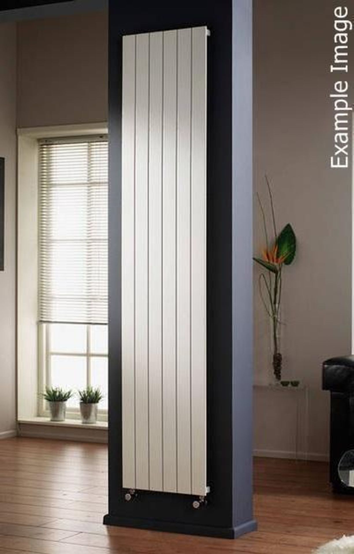 1 x Quinn Slieve Designer Single Panel Radiator in Silver - Contemporary Design - Will Enhance any I