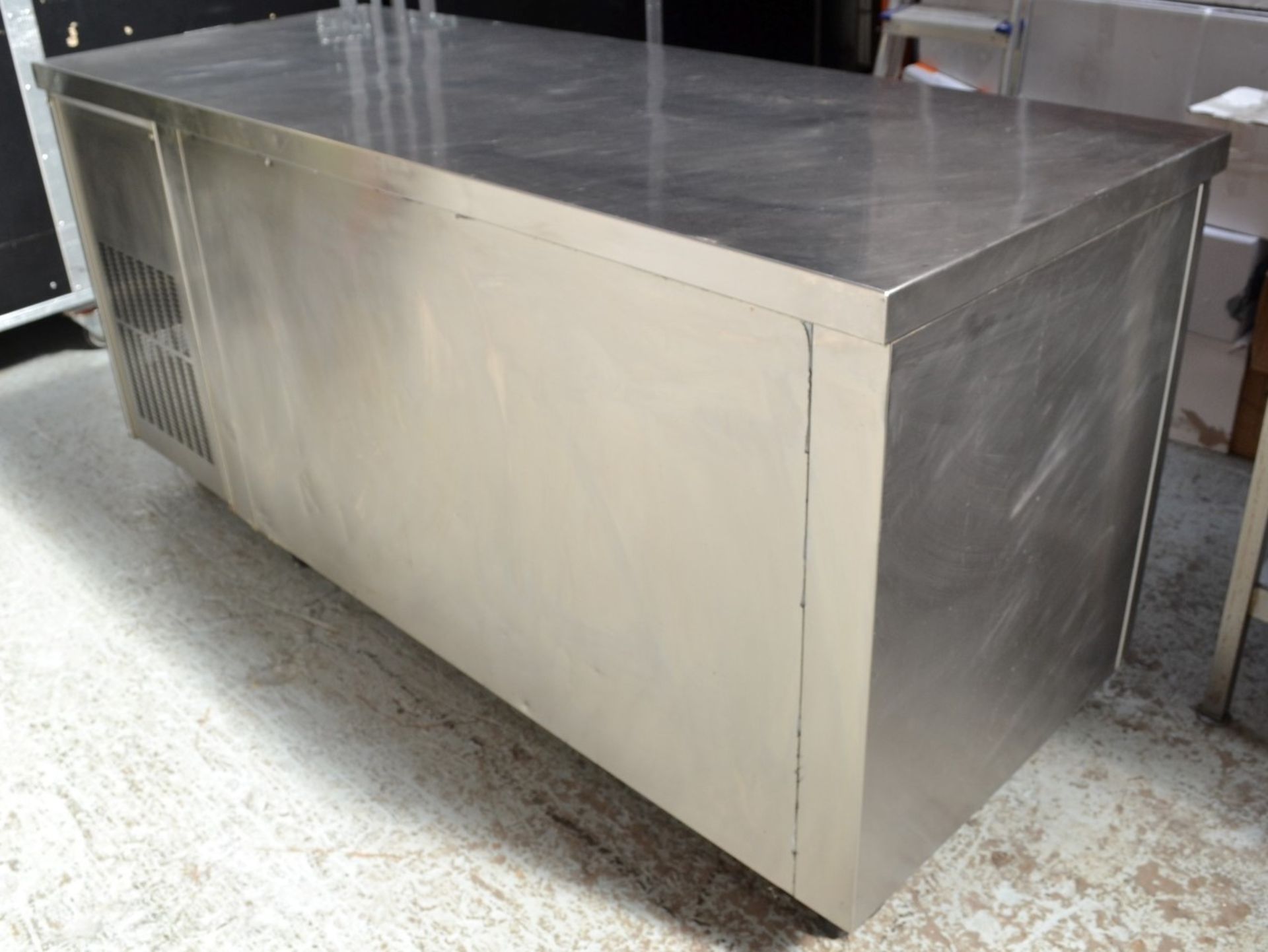 1 x Stainless Steel Commercial Refrigerated Counter With 3-Door Storage - Dimensions: W179 x D70 x H - Image 7 of 7