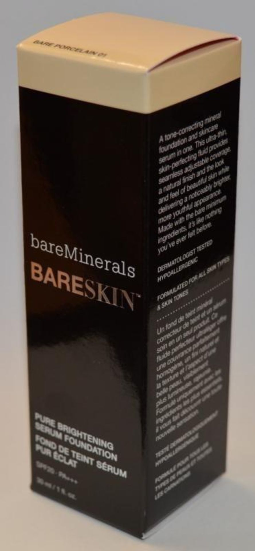 1 x Bare Escentuals bareMinerals “BARESKIN” Pure Brightening Serum Foundation (Bare Shell 02) & Bare - Bild 2 aus 3