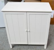 1 x 2-Door Cabinet - Dimensions: W79 x D41 x H89cm - Ex-Display - Perfect For Repainting - CL007 -