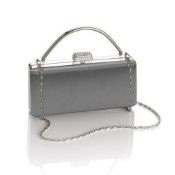 1 x Juliette Evening Bags By ICE London - New & Boxed - Ideal Gift - Colour: Silver - CL042 - Ref: E