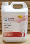 2 x 5-Litre Premiere Products FRESHALOO Commercial Daily Toilet Cleaner - New & Boxed Stock -