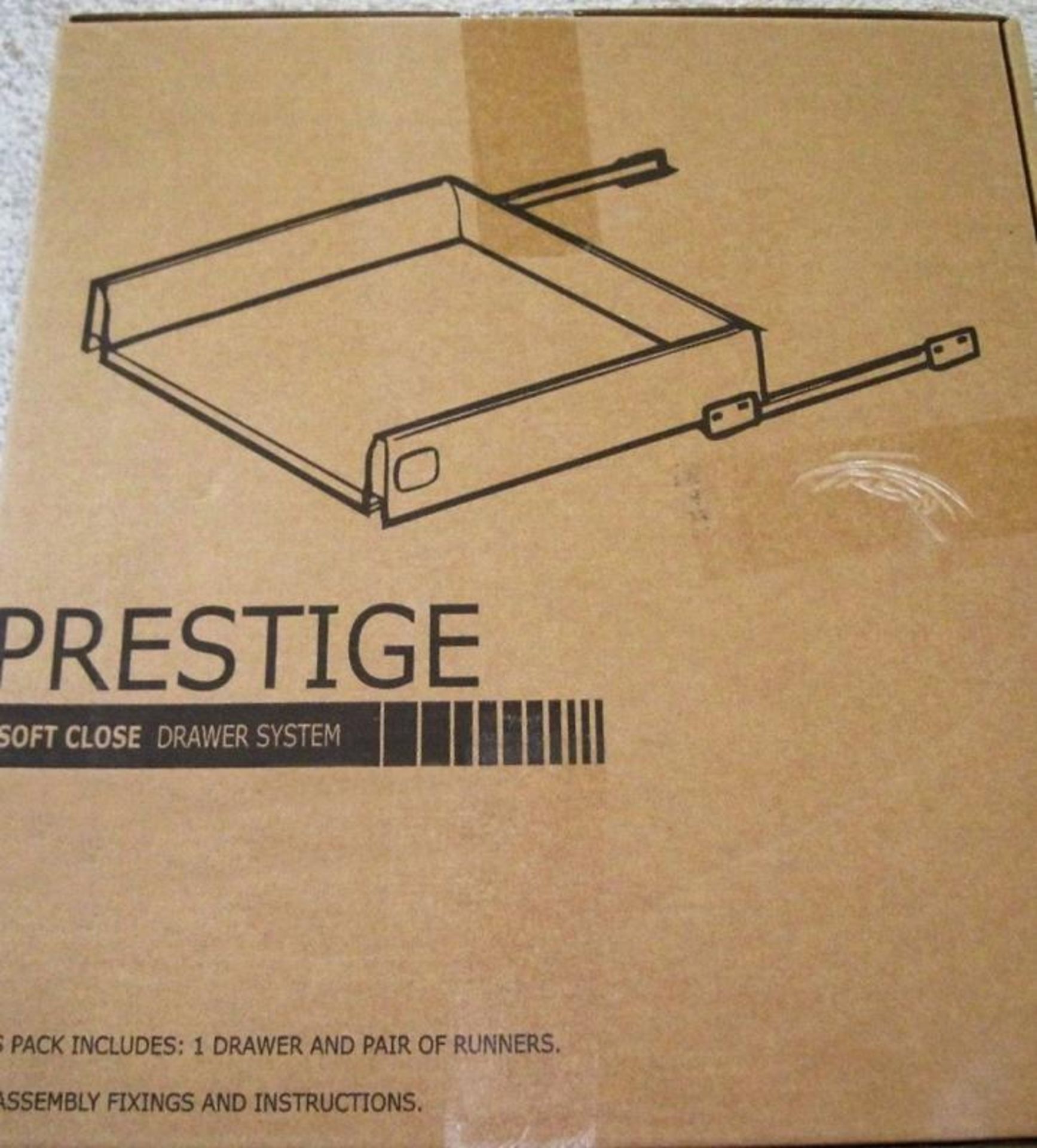 4 x 600mm Soft Close Kitchen Drawer Packs - B&Q Prestige - Brand New Stock - Features Include Metal - Image 3 of 5