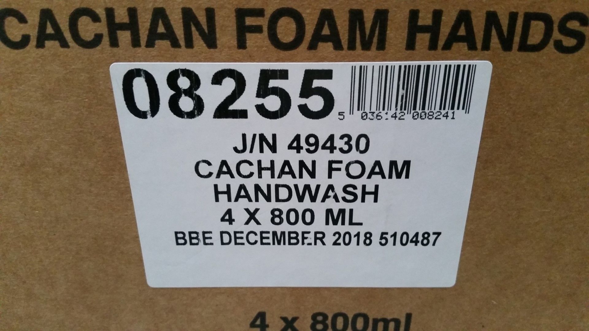 4 x Cachan Foam 800ml Handwash - Suitable For Foaming Dispnesers - Expiry December 2018 - New - Image 4 of 5