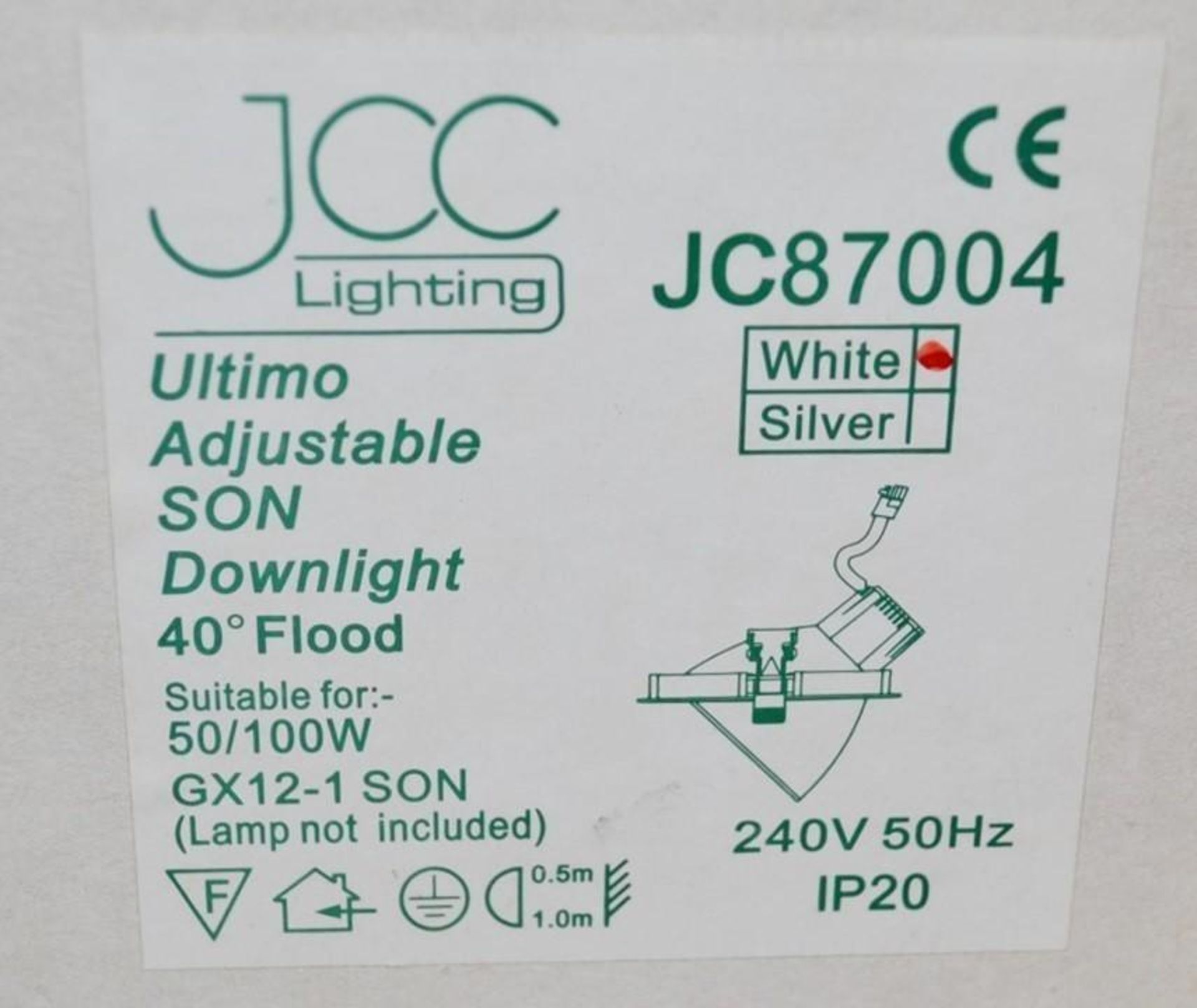 5 x JCC Lighting Ultimo JC87004 Adjustable Downlights - High Performance Downlight - Colour: White - - Image 3 of 6