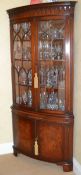 1 x Tall Mahogany Corner Cocktail Cabinet - CL226 - Location: Knutsford WA16 - NO VAT ON THE