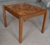 1 x Tile Topped Side Table - CL226 - Location: Knutsford WA16 - NO VAT ON THE HAMMER Measurements: