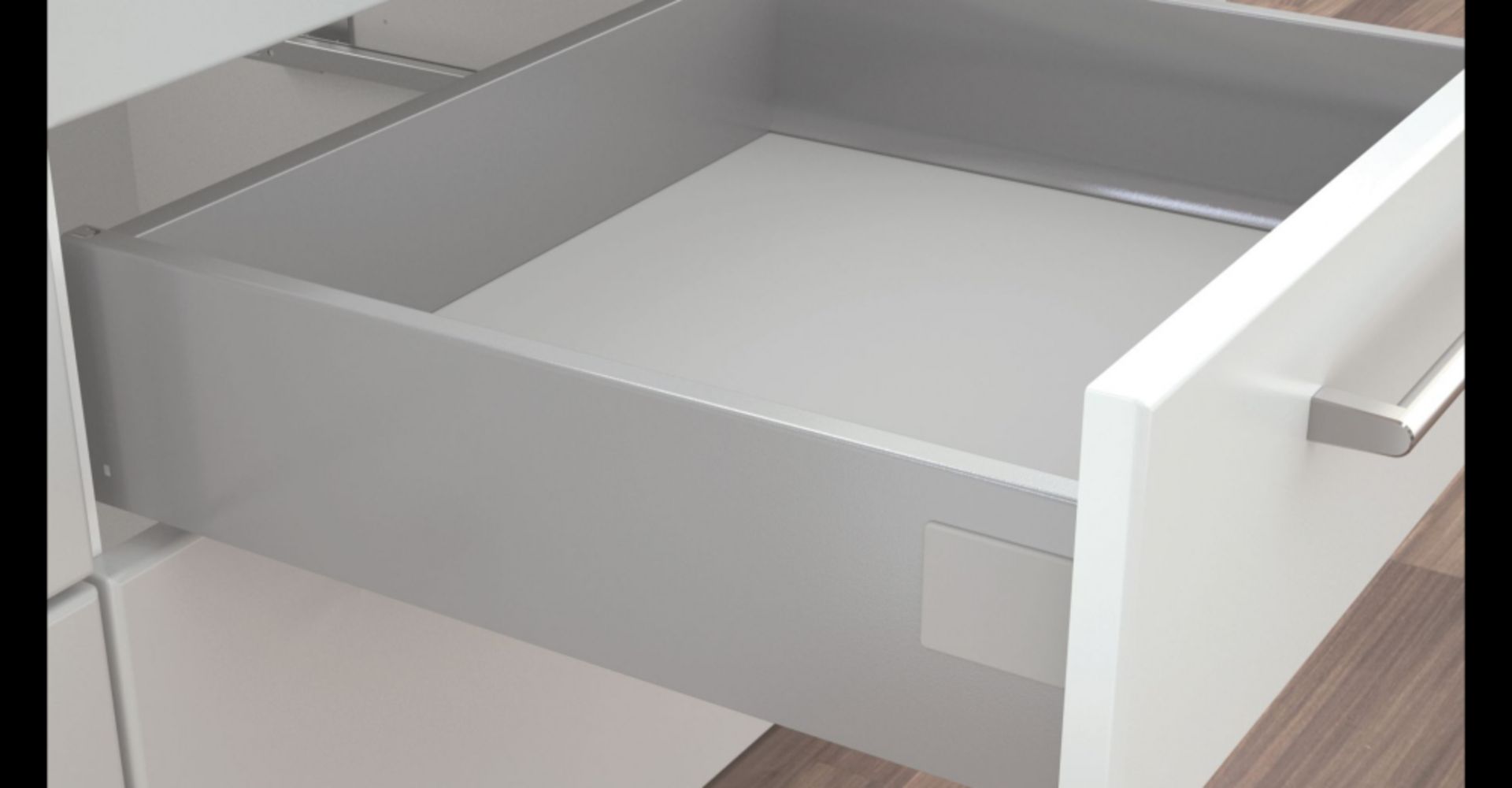 4 x 1000mm Soft Close Kitchen Drawer Packs - B&Q Prestige - Brand New Stock - Features Include Metal - Image 4 of 5