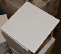 6 x Boxes of Conran Glazed Ceramic Wall Tiles in Gloss White - Size 200 x 200mm - Each Box Contains