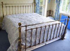 1 x Brass Superking Size Bed Frame and Bedstead - CL226 - Location: Knutsford WA16 - NO VAT ON THE