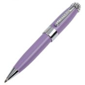 1 x ICE LONDON "Duchess" Ladies Pen Embellished With SWAROVSKI Crystals - Colour: Light Purple - Bra