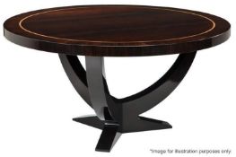 1 x EICHHOLTZ "Ungaro" Coffee Table, Featuring A High Gloss Eucalyptus Veneer - Dimensions: Diameter