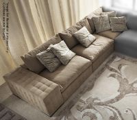 3 x GIORGIO Lifetime "Sayonara" Modular Sofa Sections In A Sandy Cream Upholstery - Features 1 x Cor