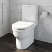 1 x Deco Close Coupled Toilet Without Toilet Seat - Includes Fixings And Cistern - Ref: GMJ009 -