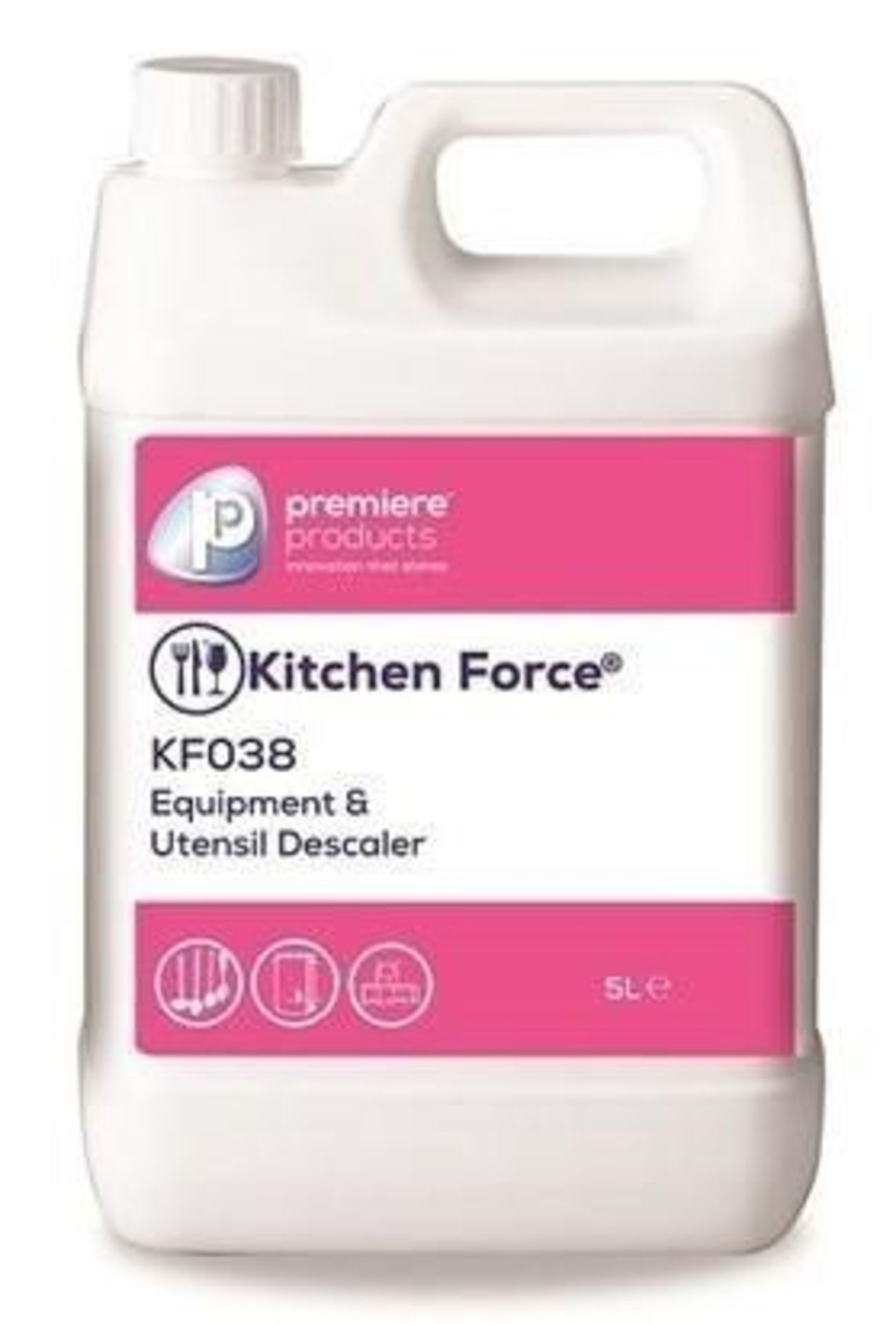 2 x Kitchen Force 5 Litre Equipment & Utensil Descaler - Premiere Products - For Descaling Kitchen