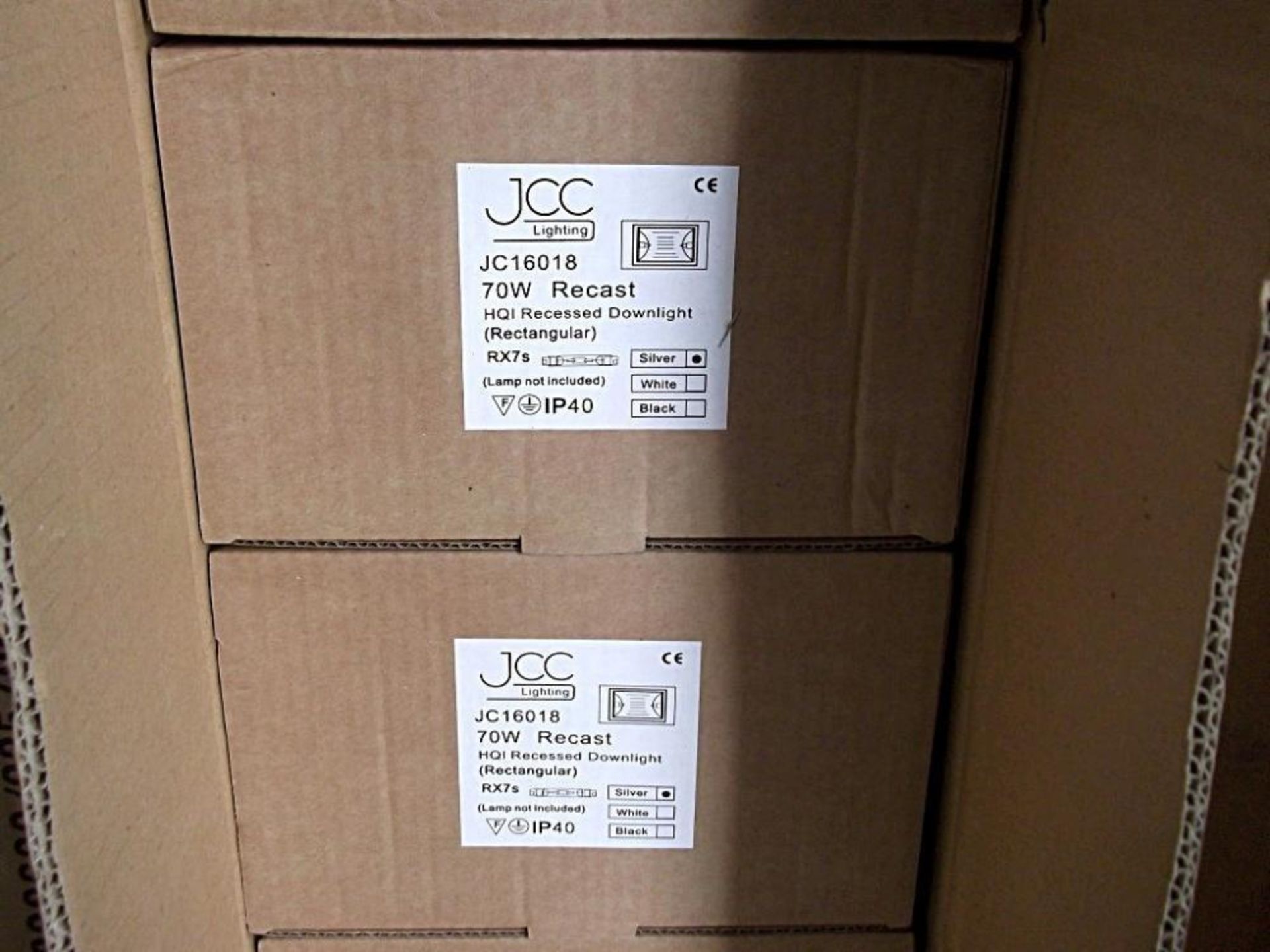 5 x JCC Lighting JC16018 Recast White HQI Recessed Down-lighters - New Boxed Stock - Aluminium Casin - Image 2 of 5