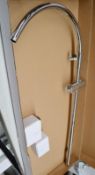 1 x Bathroom Riser Rail (Model S205-1) - Chrome Finish - Ref: MBI011 - CL190 - Unused Boxed Stock -