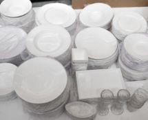 250 x Assorted Pieces of High-end Commercial Crockery In White - Mostly Dudson Fine China - Recently