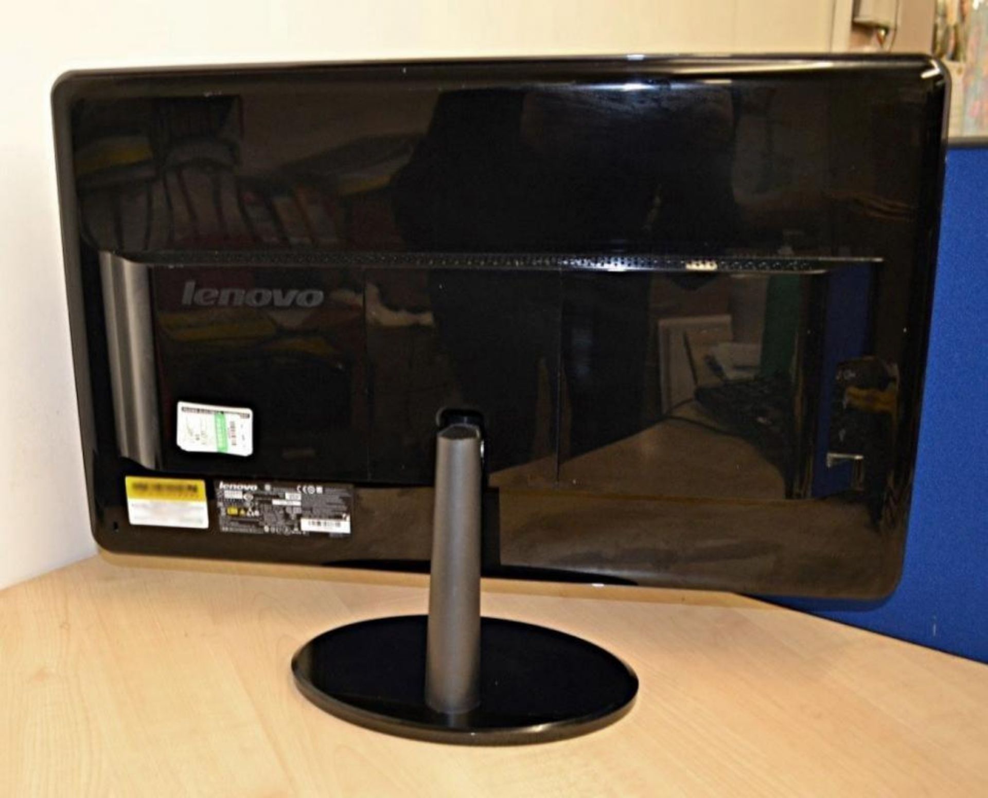 2 x Lenovo LS2421p Wide 23.6" Full HD LED TFT Monitors (Model: 4015-LS1) - Recently Taken From A - Image 5 of 6