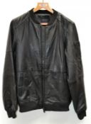 1 x GNIOUS "Black Label" Mens Lamb Nappa Leather Coat - Design: Victory - New Stock With Tags - Rece