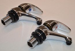 1 x Vogue Carmina Bath Taps - Pair Of - Vogue Bathrooms Gold Brassware Collection - High Quality Bra